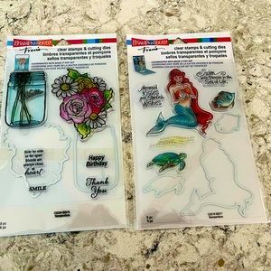 Stampendous clear stamp and cutting dies.